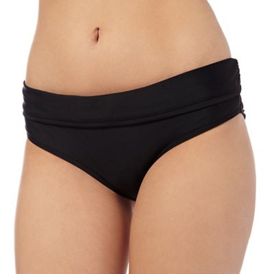 Gorgeous DD+ Black fold over waist bikini briefs